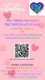Singing Valentines - By Email or By Telephone - Delivered on February 14, 2026